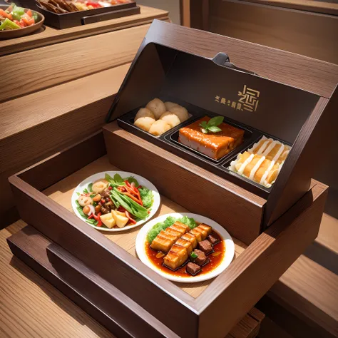 high-end food gift box, chinese restaurant zhuo --auto --s2