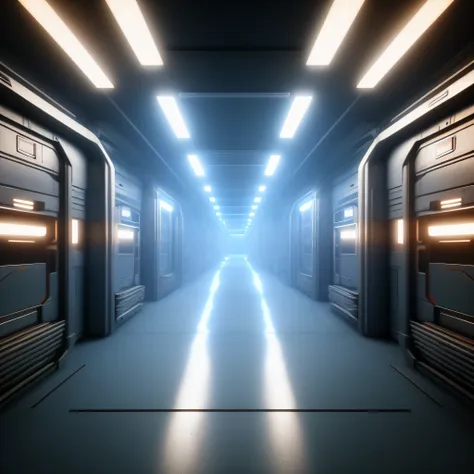 photorealistic, 8k, volumetric light (colonycorridor:1)