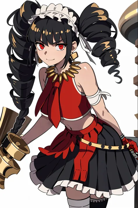 realistic, (masterpiece, top quality, best quality, official art, beautiful and aesthetic:1.2), extremely detailed,(1girl:1.3),cowboy shot,(looking at viewer),(holding single weapon:1.3),clenched fist, pointing hand viewer, from middle,black background,(ni...