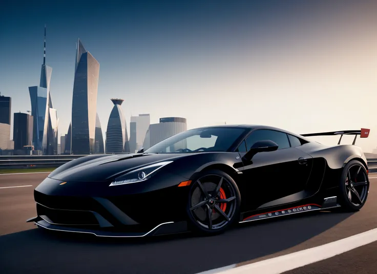 masterpiece wallpaper of modern car, shinny metal, city, low angle, intrincate, elegant, highly detailed, digital painting, artstation, concept art, smooth, sharp focus, illustration, 8k