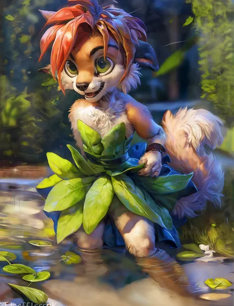 by kenket, by totesfleisch8, (by thebigslick, by silverfox5213:0.8), (by syuro:0.2), elora furry, detailed and extremely fluffy ...