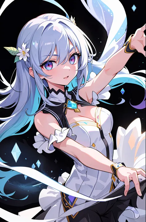 (finely detailed, distinct image, ultra resolution, extremely amazing detailed, awesome detailed), subsurface scattering, best ratio four finger and one thumb, masterpiece, best quility, high_quality, 1girl, solo, prism eyes, prism hair, prism, serious, [s...