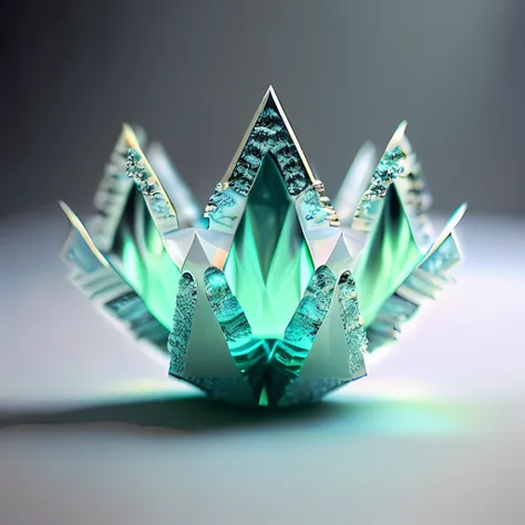 crystal blades, ultra detail, film photography, light leakage, larry bud melman, art station trends, sharp focus, studio photography, shallow depth of field, jade bokeh, intricate detail, highly detailed, Greg Rutkowski, ((3D rendering)), intricately rendered