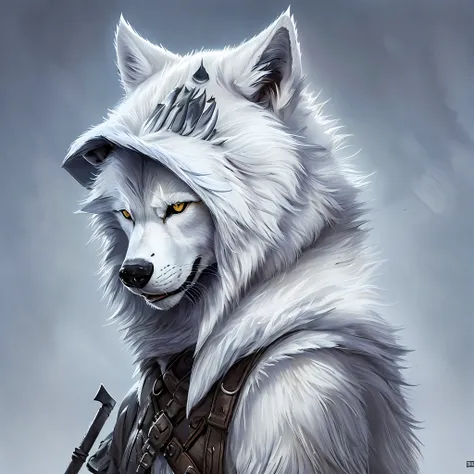 death wolf,white wolf with hood,sickle,pixel,pixel image,4k,full hd image,disney image --auto --s2