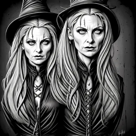 as a talented artist, you were commissioned to create an illustration of an evil witch in realistic drawing format. the witch mu...