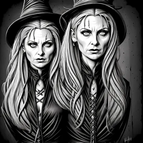 as a talented artist, you were commissioned to create an illustration of an evil witch in realistic drawing format. the witch mu...