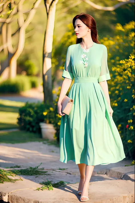 five, elegant long dress
a long dress in the summer can give off a sense of stability and nobility. choose silk or pure cotton f...