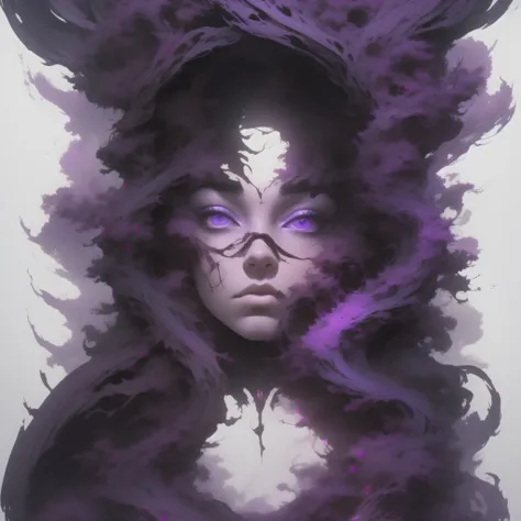 In this art, intense and contrasting colors predominate, such as dark red, black and deep violet. The composition is composed of interwoven abstract shapes and angular lines, creating a sense of chaos and confusion. The profusion of dark and gloomy colors ...