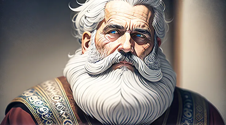 old philosopher with white beard sitting --auto --s2