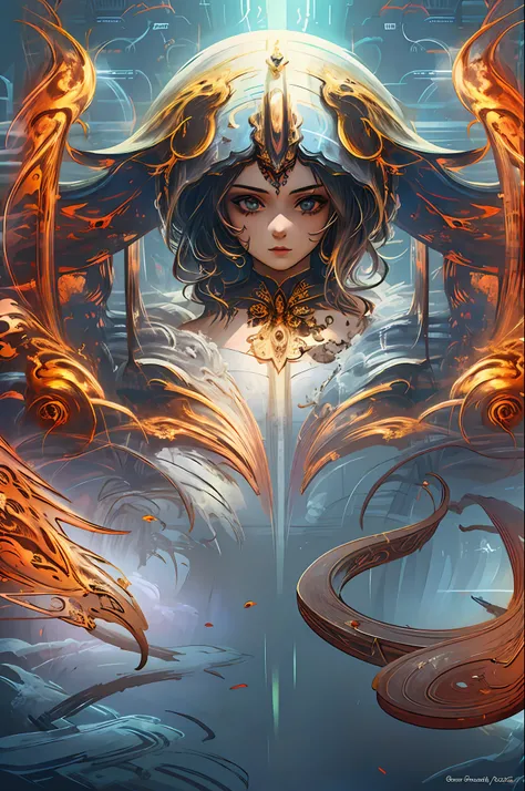 (masterpiece, top quality, best quality, official art, beautiful and aesthetic:1.2), (1girl), extreme detailed,(fractal art:1.3),colorful,highest detailed