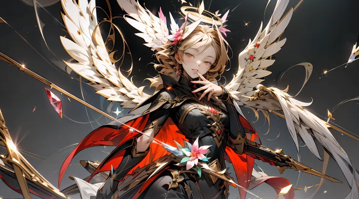 //,
[(Black background: 1.4)::0.4],IMID Lens,(whole body:1.25),dynamic angle,Artistic composition,fly,
//,
(masterpiece:1.2),best quality,masterpiece,highres,extremely detailed wallpaper,
1girl,Delicate fingers,(Handheld weapon:1.1),Arm spread,mecha musume...