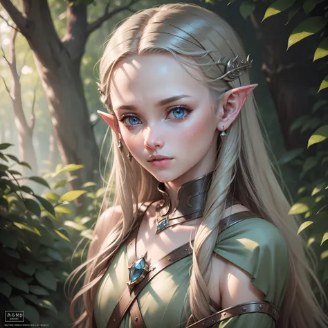 (detailed face, detailed eyes, clear skin, clear eyes), lotr, fantasy, teenage elf, small pointed ears, women, full body, viewer...