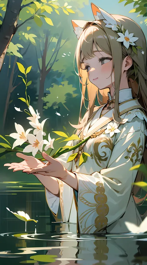 (best quality, masterpiece), peace girl, peaceful atmosphere, perfect hands, tranquility, calm, relaxation, soothing, gentleness, calm, satisfaction, happiness. --auto --s2