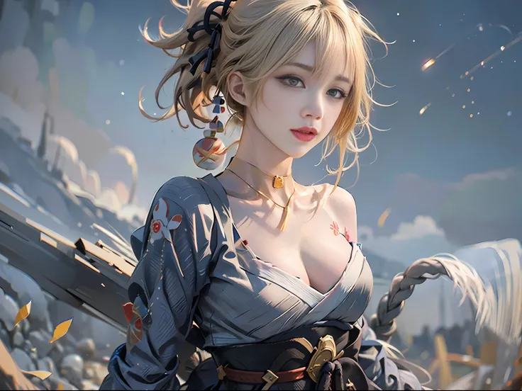 8k, highres, best quality, high details, masterpiece, textured skin, retina,photorealistic
1 Girl, Solo, Chat, Laughter, Friendship, (NSFW: 0.85), Outdoor, Late Night, Fireworks, Field, Country, Starry Sky
(elegant calm, evocative atmosphere, magnetic pres...