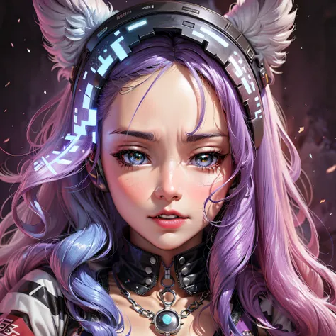 anime girl with headphones and wings on her head, detailed digital anime art, digital cyberpunk anime art, artwork in the style ...