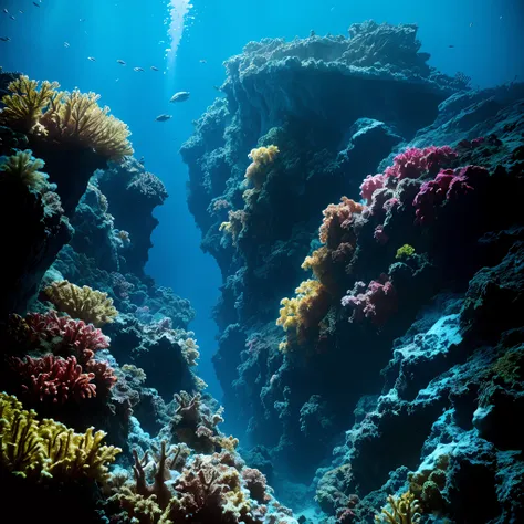 stunning mariana trench, cinematic, atmospheric, filmed, detailed photo