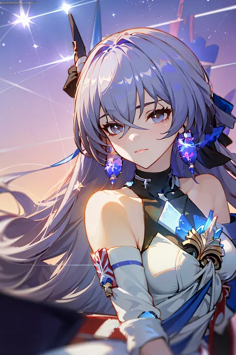 (masterpiece), (best quality), bronya rand, bronya rand (honkai star rail), delicate and beautiful, dynamic angle, floating, sof...