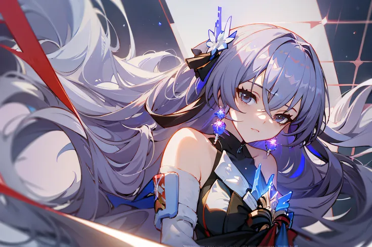 (masterpiece), (best quality), bronya rand, bronya rand (honkai star rail), delicate and beautiful, dynamic angle, floating, sof...