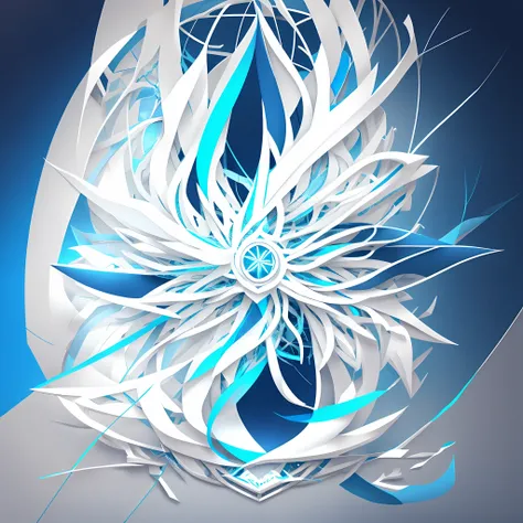zx neuron, logo, minimalist details, white with blue details, all image inside a circle, logo, brand, logo, symbol, minimalist, neuronio --auto --s2