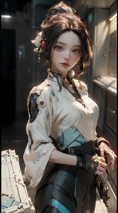 ((Best quality)), ((masterpiece)), (detailed:1.4), 3D, an image of a beautiful cyberpunk female,HDR (High Dynamic Range),Ray Tracing,NVIDIA RTX,Super-Resolution,Unreal 5,Subsurface scattering,PBR Texturing,Post-processing,Anisotropic Filtering,Depth-of-fie...