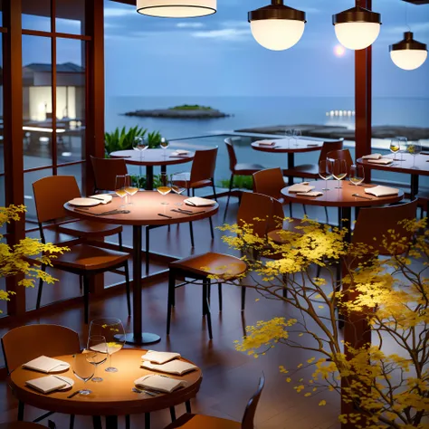 Restaurant scenery, high quality 4K, ultra realistic