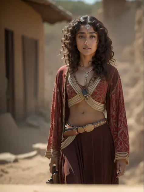 pretty photo of golshifteh farahani,inspired by extraction movie style,cowboy shot,cinematic lighting, extremely realistic, 8k, ...