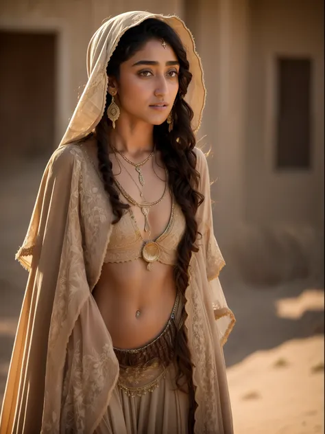 pretty photo of golshifteh farahani,(best quality, masterpiece:1.1), (realistic:1.4), 1girl, cowboy shot,cinematic lighting, ext...