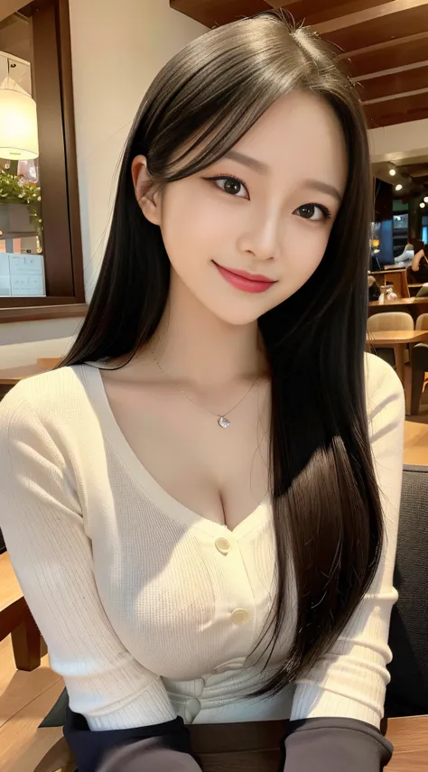 Ultra detail, high resolution, (realistic, realistic:1.4), 8k, (best quality), physical-based rendering, realistic photos, professional color grading, highest quality, "(highest quality)), ((masterpiece)), ((realistic)), Korean girl with beautiful black ha...