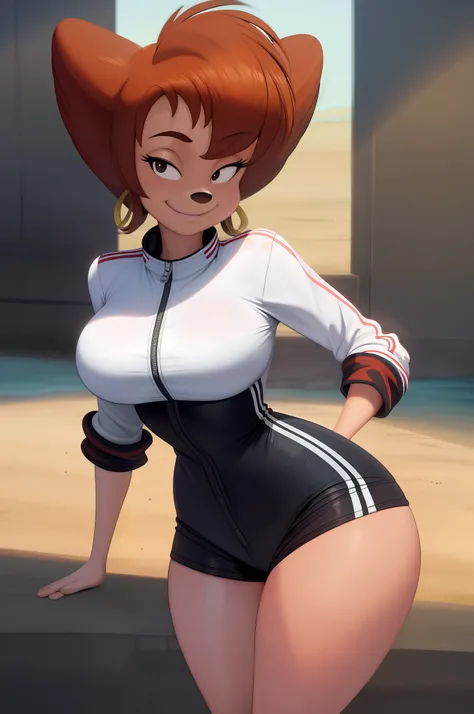 masterpiece, best quality, one girl, solo, detailed face, looking at the viewer, black eyes, seductive smile,
 detailed skin texture, (blush:0.5), (goosebumps:0.5), subsurface scattering, detailed skin texture, (blush:0.2), (goosebumps:0.3), subsurface sca...