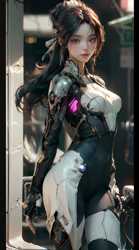 ((Best quality)), ((masterpiece)), (detailed:1.4), 3D, an image of a beautiful cyberpunk female,HDR (High Dynamic Range),Ray Tracing,NVIDIA RTX,Super-Resolution,Unreal 5,Subsurface scattering,PBR Texturing,Post-processing,Anisotropic Filtering,Depth-of-fie...