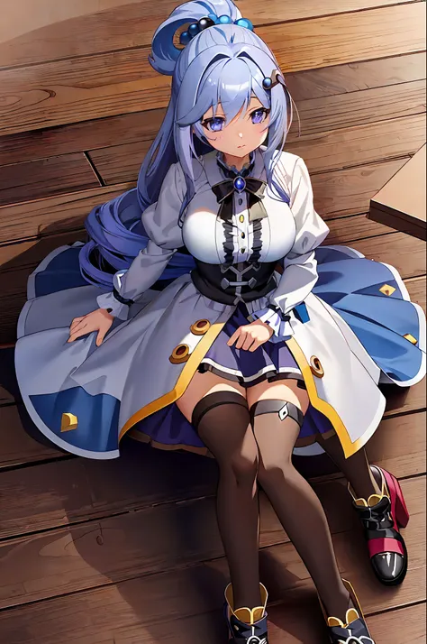(masterpiece), (best quality), menina_darkness_konosuba, ((ultra-detailed)), (highly detailed CG illustration), (without expression),