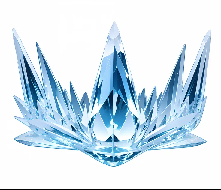 8k, (crown close-up), positive perspective!! , with a diamond crown on a white background, diamond wings!! ,(((((white crown))))...