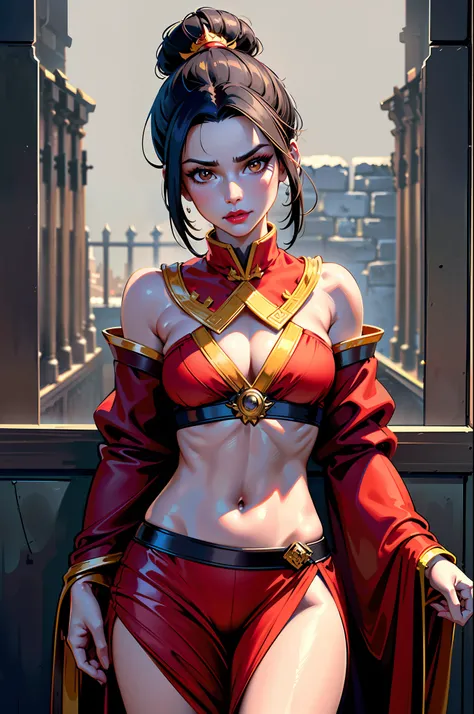 ultra-realistic 8k CG, masterpiece, ((ultra detailed background, fine drawing, intricate details, high detail, better quality fine details, hyper-detailed face)), (photorealistic: 1.4), beautiful lighting, absurdity, RAW photo, film grain, Azula, 1girl, so...