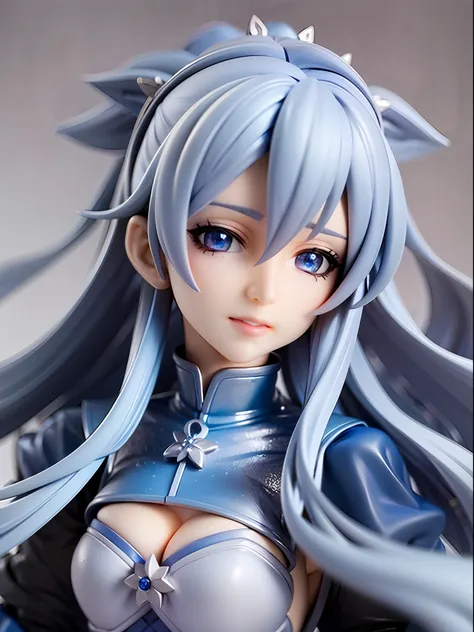 figure,anime character dressed in blue and white dress with blue hair, artoria pendragon, fate / stay night, anime style like fate/stay night, fate stay night, fate grand order, visual novel sprite, female protagonist 👀 :8, fate zero, fate/zero, ufotable a...