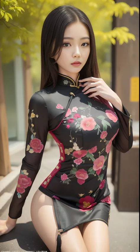 Close up of a woman in lingerie posing on sidewalk, beautiful asian girl, korean girl, beautiful korean woman, sexy girl, gorgeous chinese model, gorgeous young korean woman, asian girl, beautiful asian woman, japanese model, beautiful korean young woman, ...