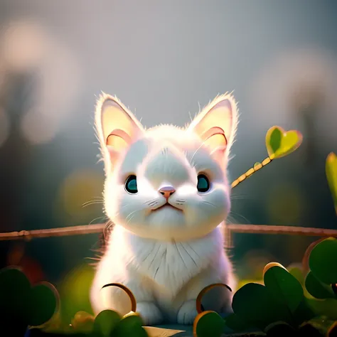 White Cat, Cloudy, Cat, Nature, no_humans, Depth of Field, to8Contrast Style, DARK_Glam, Wear DRK_Glam, Dark Shadow, (Dark: 1.4), (8k, RAW Photo, Top Quality, Masterpiece: 1.2)