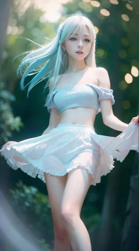 ((masterpiece)), best quality, ultra-detailed cg unity 8k wallpaper, floating, dynamic angle, blue eyes, (white hair, loose whit...