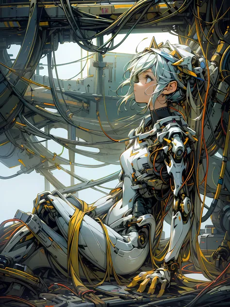 (masterpiece, top quality, best quality, official art, beautiful and aesthetic:1.2), (1girl:1.3), extreme detailed,colorful,highest detailed ((ultra-detailed)), (highly detailed CG illustration), ((an extremely delicate and beautiful)),(from side),cinemati...