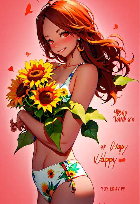 sunflower,Valentine's Day --v 6