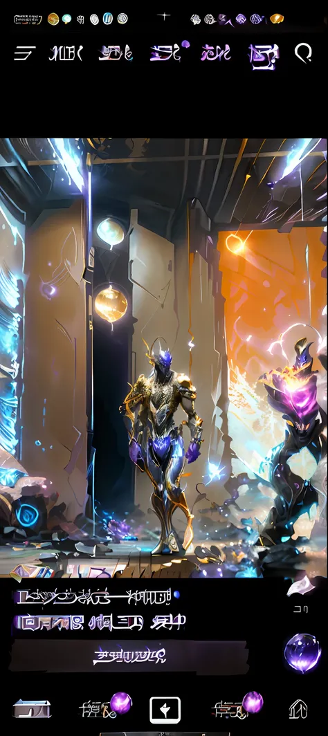 a picture of a man with a purple robe and a purple ball, purple glowing core in armor, league of legends character, nocturne from league of legends, trending on artstation., league of legends arcane, splash art, aurelion sol, djinn man male demon, style of...