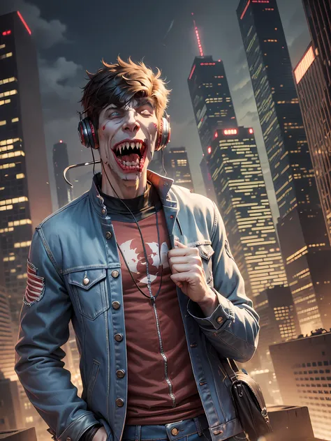 male vampire, monster face, gore, scary, fangs, nosferatu, disgusting