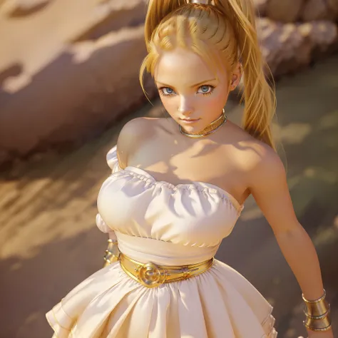 (extremely detailed cg unity 8k wallpaper,masterpiece, best quality, ultra-detailed, marle chrono trigger, beautiful detailed ey...