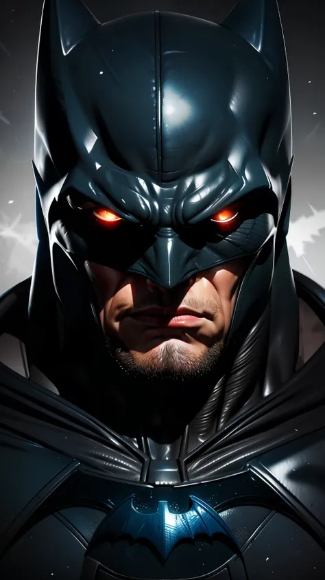 close-up portrait, dc comics, batman the dark knight.