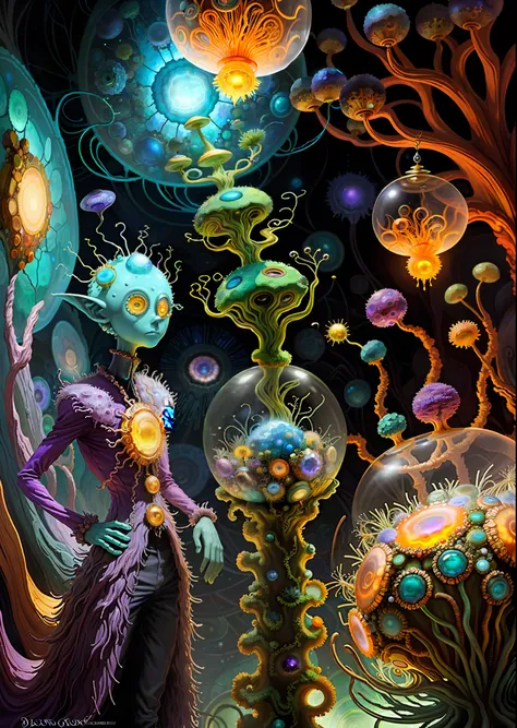 elfin protozoa, surreal, dandelionwanderer, agate geodes, by dan mumford, , dr. seuss, wlop, , dandelionseer, flowervirus, big e...