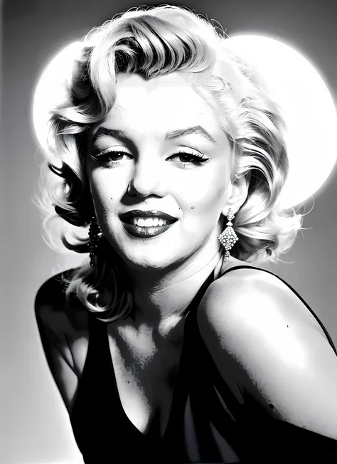 color photo of marylin monroe, the goal of the photo shoot is to show the style and personality of the model, wearing casual clo...