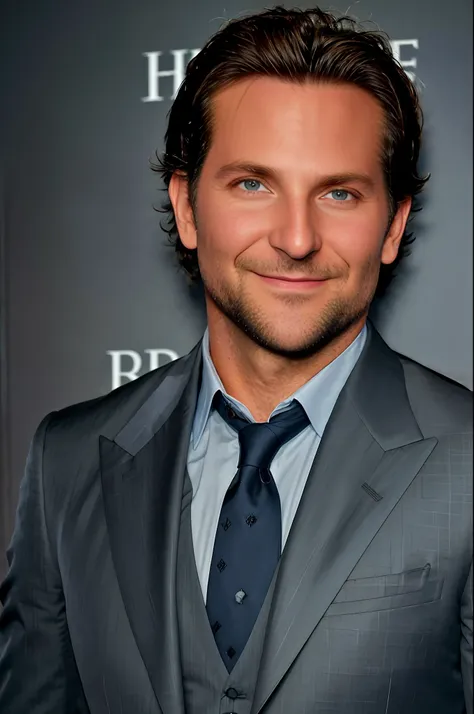 bradley cooper vestido con traje de armani. high quality, fotorrealista, 8k, detailed face, hiperdetallado