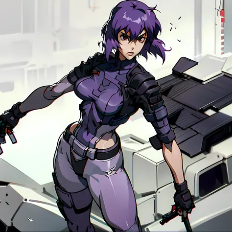 motoko_kusanagi, sac_2045, perfect body, abdomen, small breasts, anime