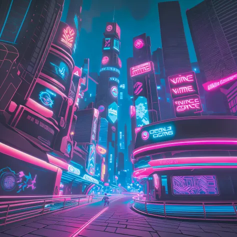 keyword: wander games

style: clean and modern

background: futuristic city scenery with neon lights

activity: displaying a var...