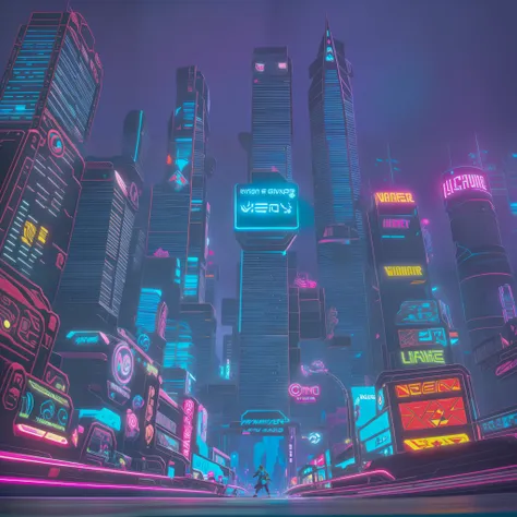 keyword: wander games

style: clean and modern

background: futuristic city scenery with neon lights

activity: displaying a var...