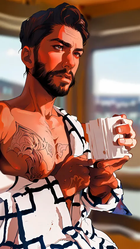 official art, 8k unit wallpaper, ultra detailed, beautiful and aesthetic, masterpiece, best quality, (zentangle, mandala, tangled, tangled), (fractal art: 1.3), 1boy, extremely detailed, dynamic angle, indian boy, man, boys, cowboy shot, the most beautiful...